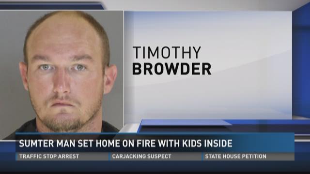 Sumter Man Set Home on Fire with Children Inside, Deputies Say | wltx.com